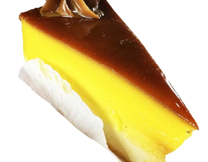 Slice de Flan cheesecake